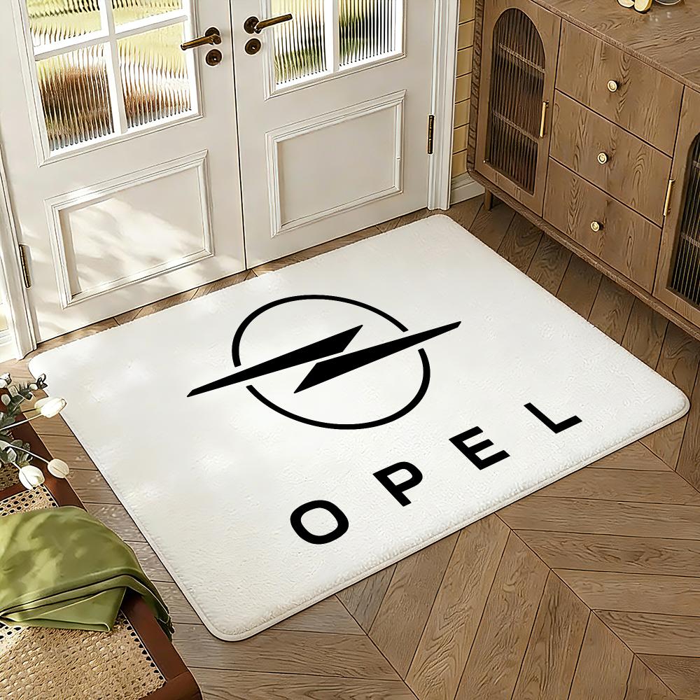 German Lightning Bolt Compact Car Vehicle Thickened Absorbent Non-Slip Floor Mat Bedroom Living Room Door Mat Flannel Rug