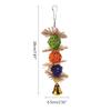 Parrot Chew Toy Rattan Balls with Bright Color Entertainment for Small Birds Cockatiel Finch