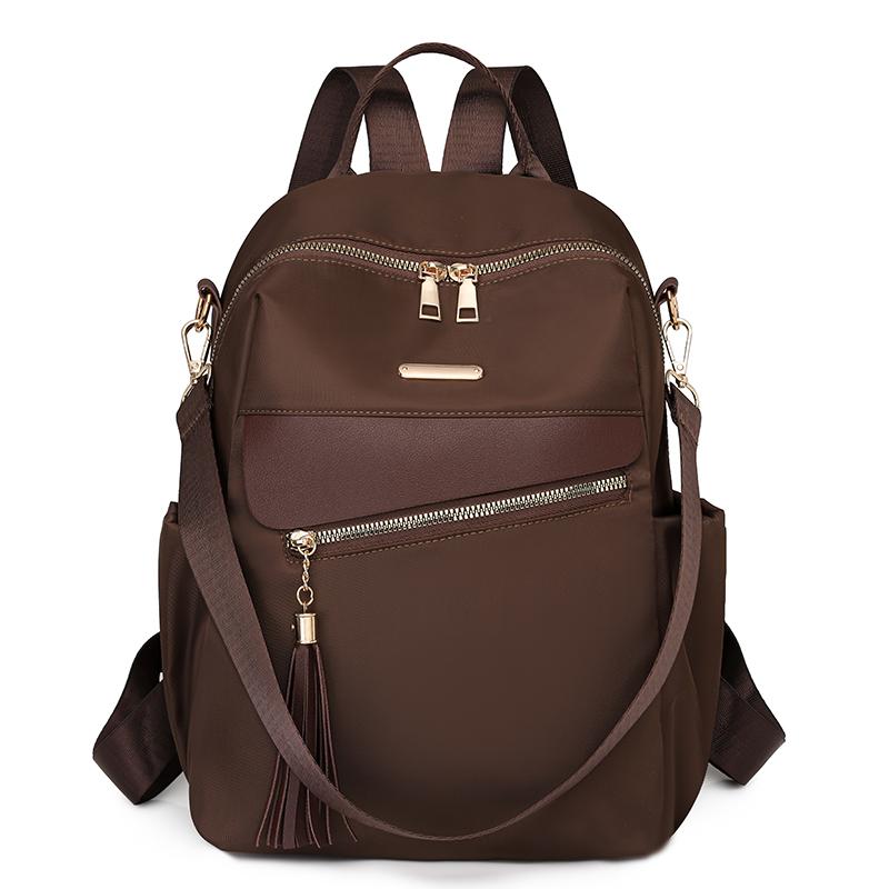Tassel Backpack Women's Large Capacity Commuter Travel Backpack Multifunctional Shoulder Bag
