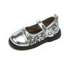 Girls Sequined Small Leather Shoes 2025 Autumn New Middle-aged and Older Girls Shallow Mouth Performance Shoes Fairy Shoes Fashion Soft Sole