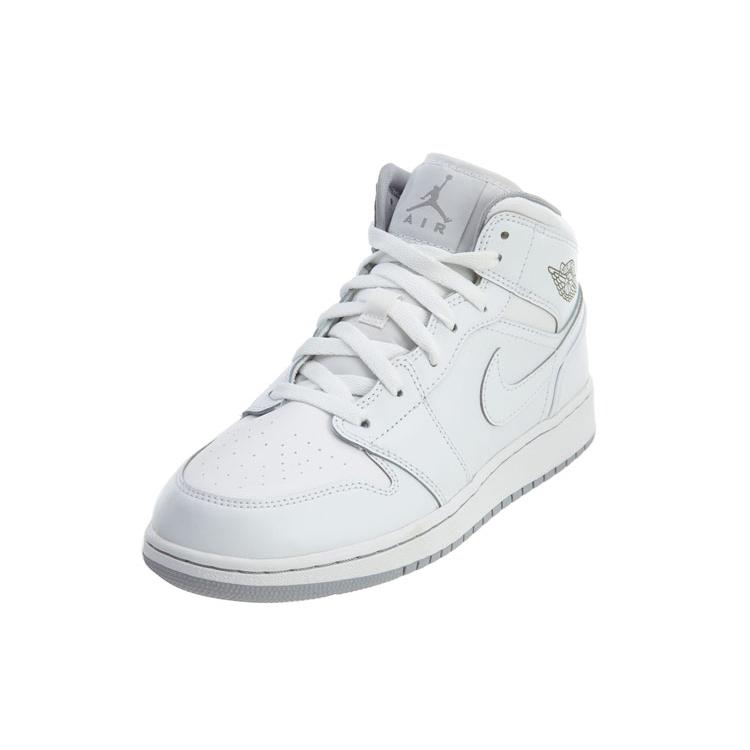 Jordan 1 Retro Mid GS White Wolf Grey 554725-112