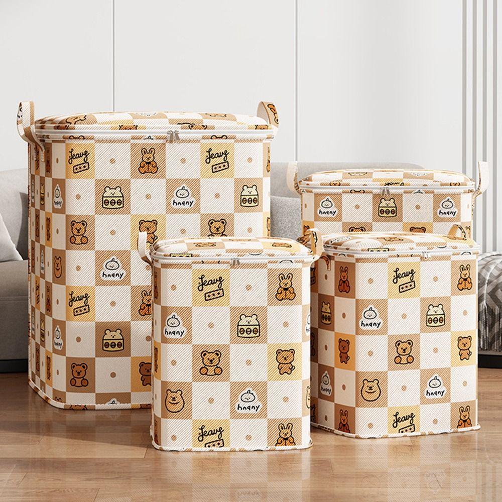 

Dust-proof Foldable Storage Bag with Handles Clothes Storage Bins for Home Wardrobe Accessories M-49x49xx49cm