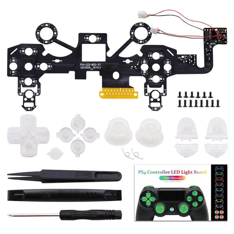 Til Trådløs Controller LED Lysplade DIY Knap Analog Joystick LED Lysplade til Spilhåndtag Reparationsdele