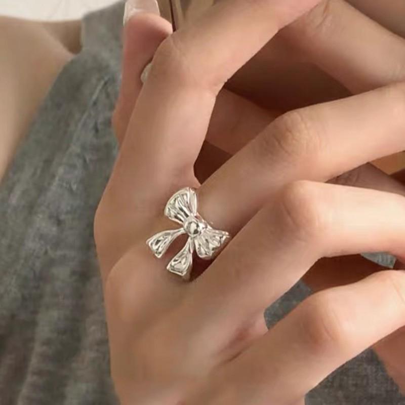 Adjustable Heart Ring: Women's 925 Sterling Silver, Retro Minimalist Style, Index Finger Fashion