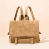 Women's Bag Pearl Vegetable Tanned Cowhide Backpack Genuine Leather Mailman Fashionable Retro