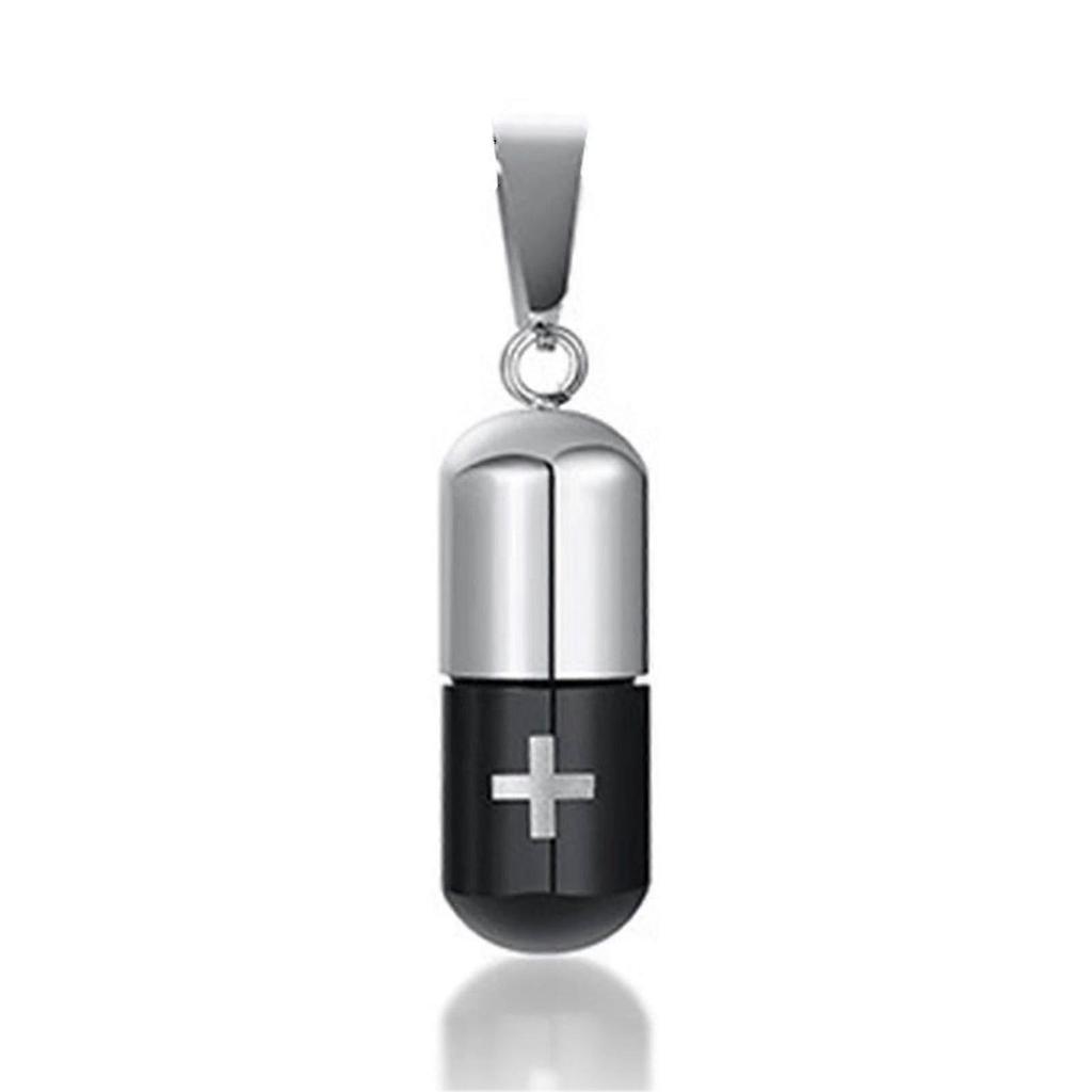 Titanium Steel Love Pill Pendant