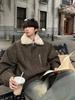Men's Trendy American Retro Shearling Hip Hop Winter Jacket