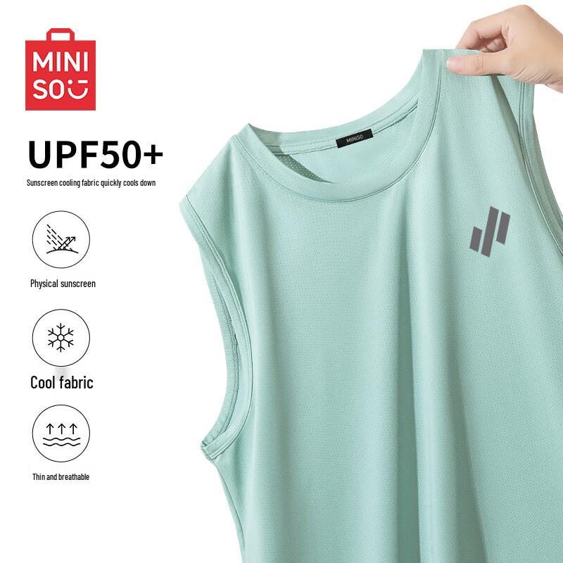 

MINISO Men s Ice Silk Cooling Sport Tank Top 4XL