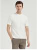 300g Baumwolle Jugend T-Shirt Basisschicht Kurzarm für Damen Rundhalsausschnitt Knitterfrei Pullover Halber Stehkragen Herren Minimalistisch Atmungsaktive Oberteile