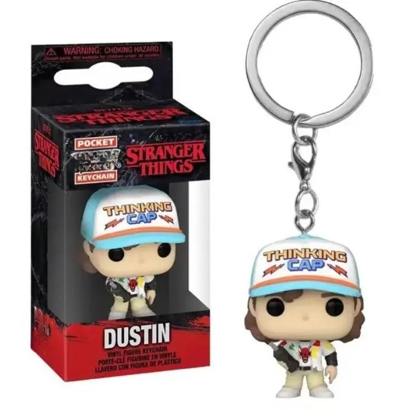 Карманный брелок Stranger Things Одиннадцать Робин Барб Стив Дастин Брелок Цепочка Модель Игрушка Взрослые Дети Подарок Игрушки синий