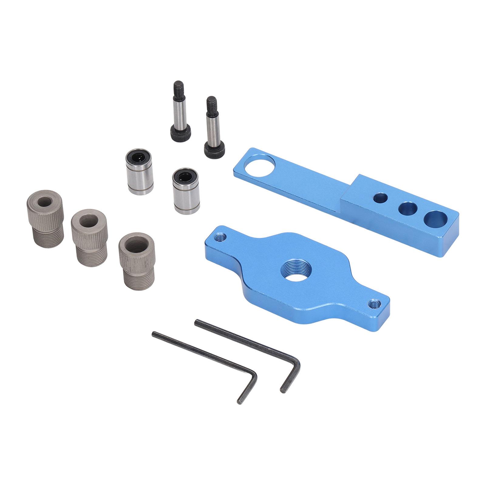 

11Pcs Drill Hole Guide Jig Aluminium Alloy Dowel Drilling Locator Tool for Woodworking