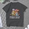 ZX Dance Your Cares Away Kawaii Girls Women TShirt Fraggle Rock 5XL Blusas Harajuku Casual Short Sleeve Vintage Oversized Tops