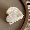 Small Heart Shaped Acetate Hair Clips For Women Men Non Slip Korean Style Hair Accessories