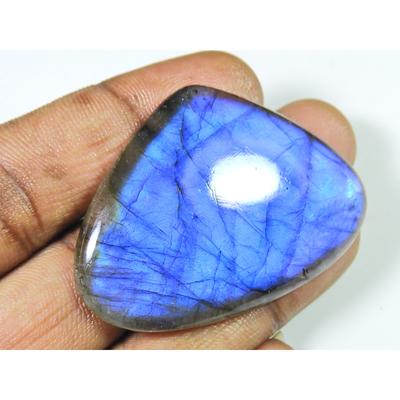 37X51X07 MM Natural Blue Labradorite Pear Cabochon Loose Gemstone 101Cts. SK-1214