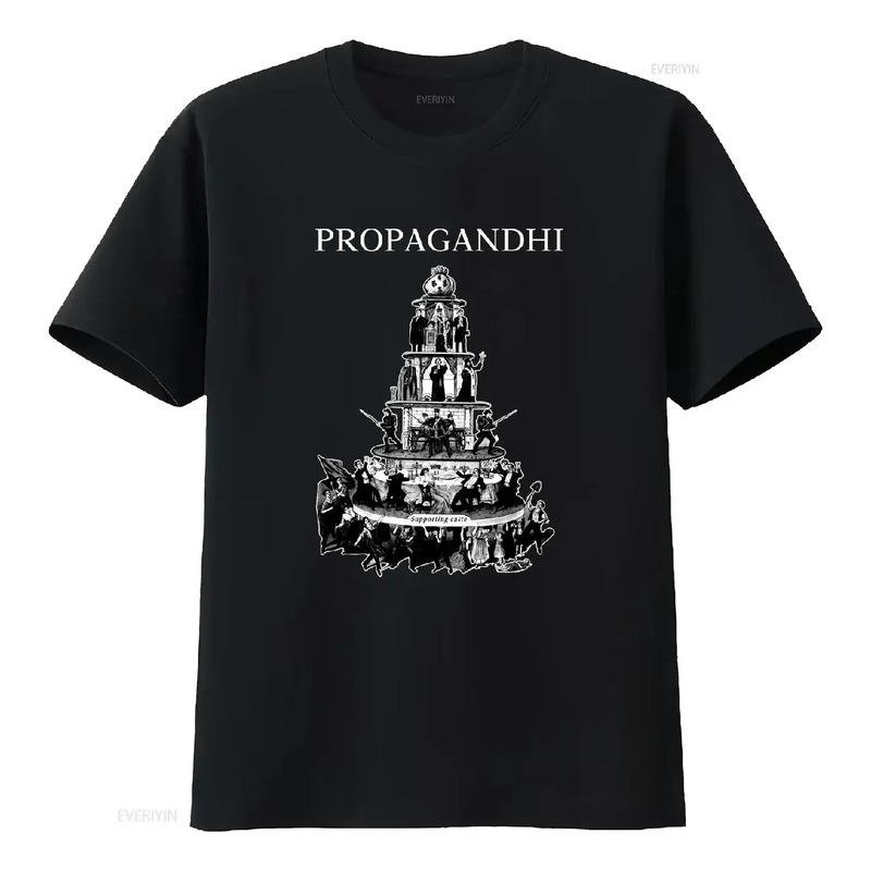 Camiseta Vtg Propagandhi Band Album, Algod?o Pesado, Preta, S разноцветный