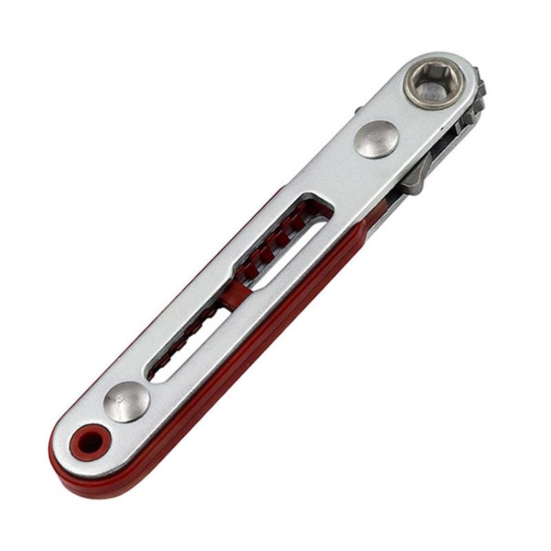 Bidirectional Flat Head Mini Angle Ratchet Wrench and Hex Screwdriver Flat Head