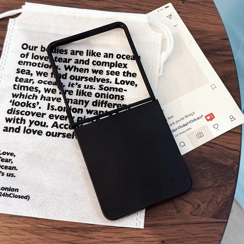 

Модний напівпрозорий матовий ультратонкий чохол для Samsung Galaxy Z Flip 7 6 5 4 3 flip7 Flip6 Ударостійкий жорсткий ПК прозорий тонкий чохол Galaxy Z Flip3 5G