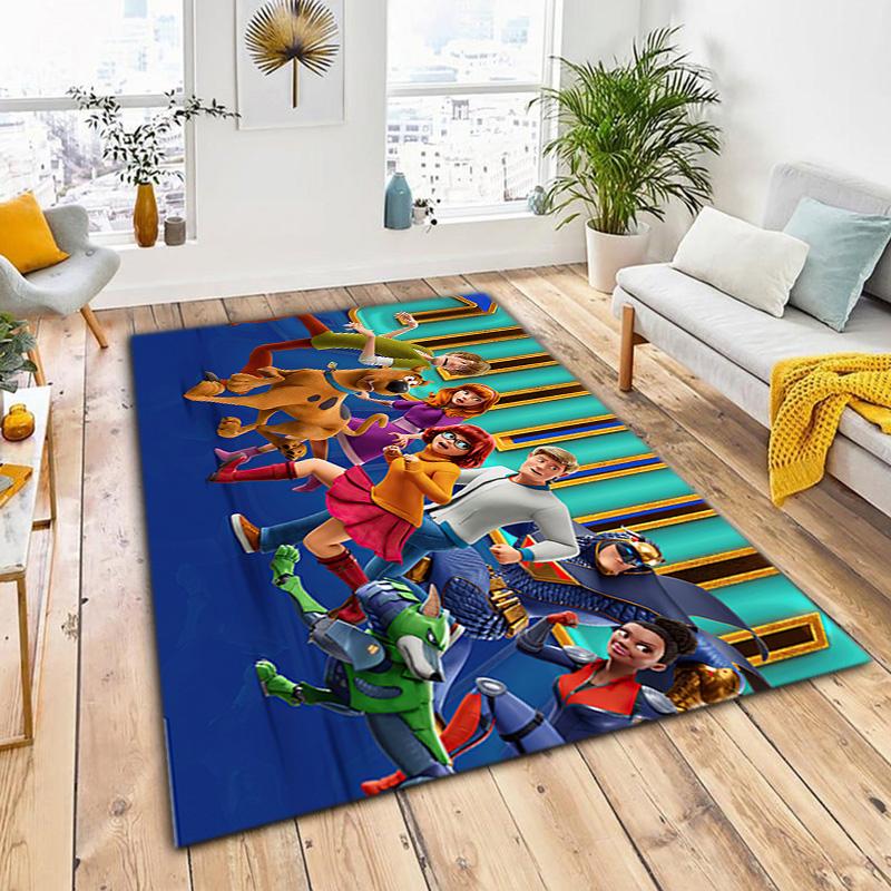 Halloween Cartoon Comedy Adventure Movie Scooby-Doo Carpet Is Suitable for Living Room and Bedroom Doormats Office Balcony Decorative Carpet V4