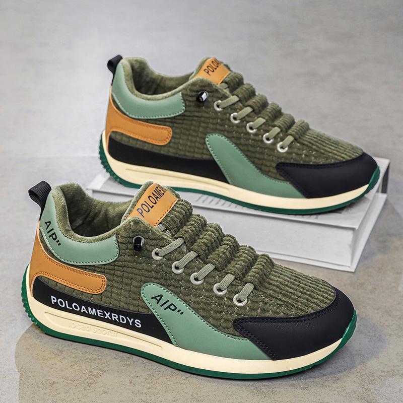 Winter Men'S Vulcanize Shoes Fur Warm Sneakers Men Comfort Soft Athletic Sports Shoes Tenis Masculino Footwear