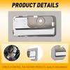 Ide Inner Door Handle 90826 Left For LH Ford Lobo F-150 2009-14 Silver