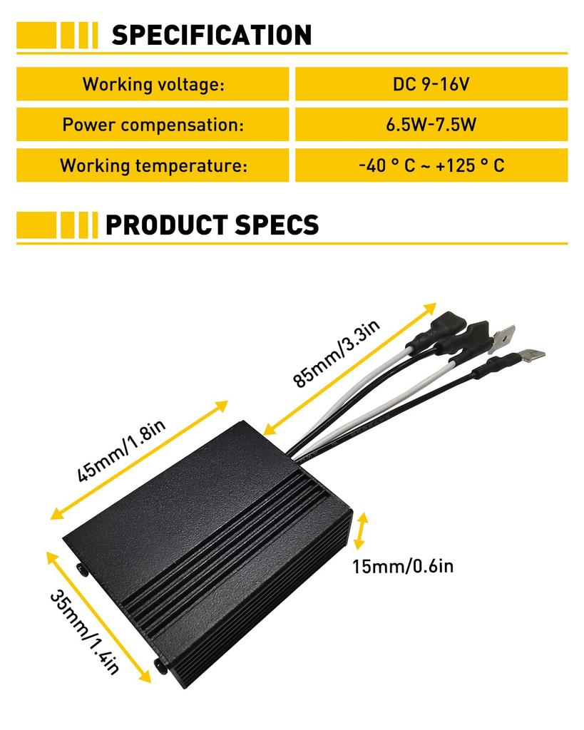 LED Scheinwerfer Blinker Ausblendmodul für H7 LED-Lampenausfallwarnung Flackern während und Umrüstung, Licht, Fahren, Nichtleuchten.