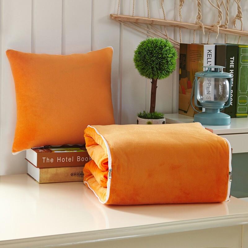 Muxinzi Crystal Velvet Foldable Pillow Blanket