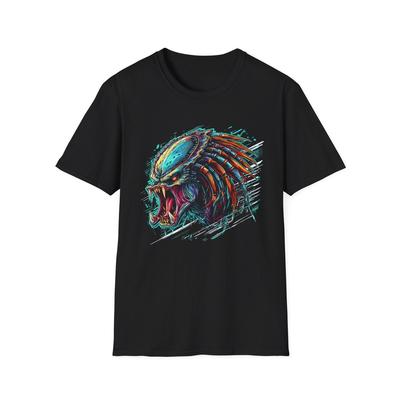 Predator Retro Style Unisex T-Shirt, Alien Movie Fan Tee, Vintage Sci-Fi Graphic