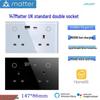 147Matter UK 13A Smart Wall Socket with Type-C & USB, Apple HomeKit Compatible