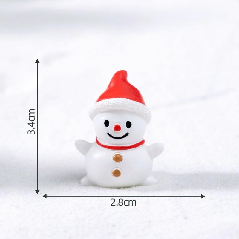 

Мікро-ландшафт Дід Мороз Сніговик Прикраси Кришталева Куля Підвісні Аксесуари Різдвяні Маленькі Прикраси 6#