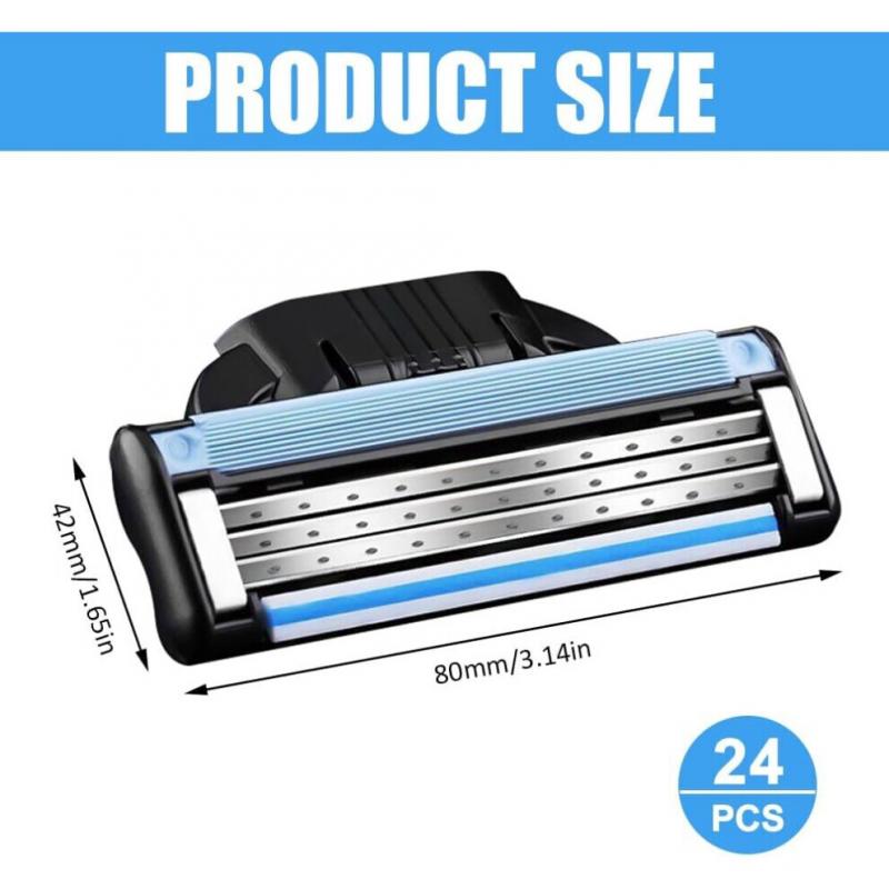 24PCS Mach 3 Manual Razor Blades