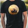 T-Shirt Herren Schnecke Portrait Motiv Baumwolle Größe XS bis 5XL