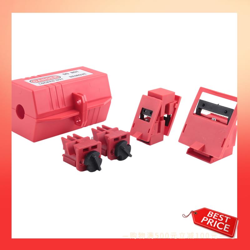 ABNR Electrical Lockout Tag Kit Hasp Set Clamp And Universal Multi-Pole Circuit Breaker Lockout