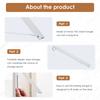 2/4PCS Clothes Drying Rack Wall Mounted Foldable Clothes Hanger Organization Storage Backpacks Hanger Rack for Dorm Laundry Room