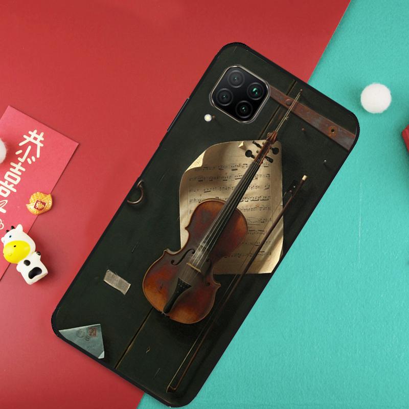 

Music Violin Case For Huawei P20 P30 P40 Lite Nova 11 Pro 9 10 SE 3i 7i 11i 5T Y60 Y61 Y90 Y91 Y70 Cover Huawei Nova Y70