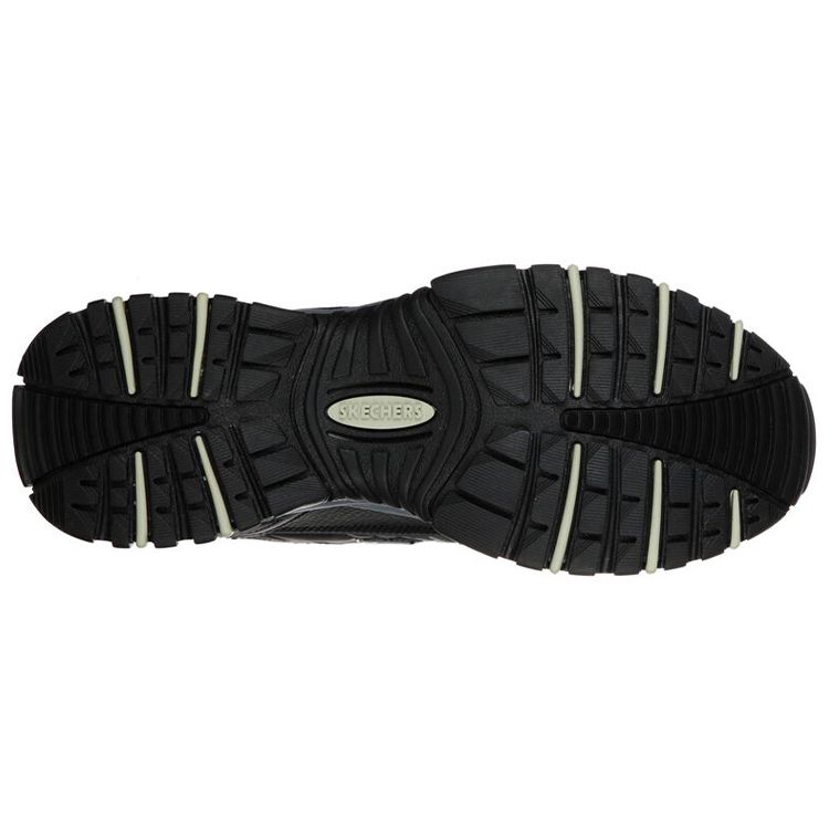 Skechers Energy Fabric Mesh Leather Comfortable Fashion Low-Top Dad Shoes Men Sneakers Black Gray 50081-BBK