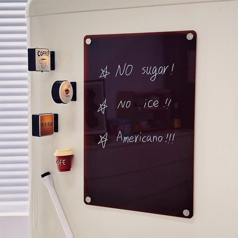 Aimant Réfrigérateur Coin Café Rétro Aimant Frigo Lumineux Maison Magnétique Panneau Perforé Miniature Décoration Lumineuse Magasin de Café