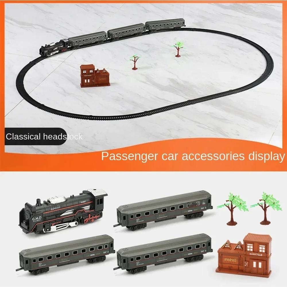 Speelgoed Hoge-snelheidsspeelgoed Simulatie Elektrische Trein Schaal Model met Baan Spoor Batterij-aangedreven Klassieke Rail trein voor kinderen