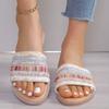 Slippers Women Sandals Summer Greek Style Boho Folk-custom Ladies Flat Shoes Casual Breathable Comfortable Beach Women Slippers