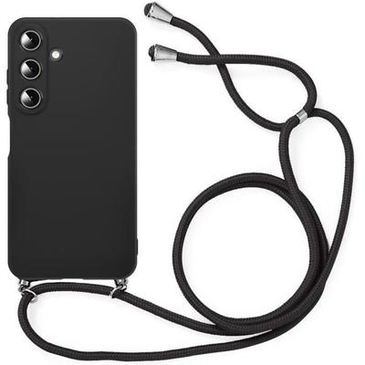 Protective Case - BOOLING - for Samsung Galaxy A15 4G-5G - Flexible - Silicone - with Black Lanyard