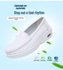 Women's Genuine Leather Nurse Shoes - Breathable, Soft Sole, Non-Slip, Air Cushion. Suitable for Autumn Hospital Work.
