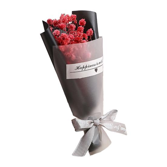 Valentine's Day Fake Mini Bouquet Artificial Aromatherapy Soap Rose Bouquet Simulation Dried Baby Breath Flower Gifts for Mom Women Wife