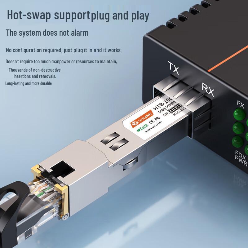 netLINK 10G SFP+ Optical to RJ45 Ethernet Converter Module
