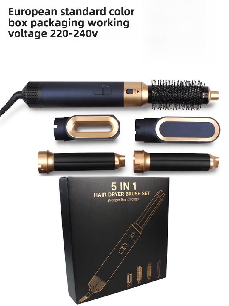 European and American Standard 5-in-1 Hair Styling Tool: High-Speed Dryer & Automatic Curler.