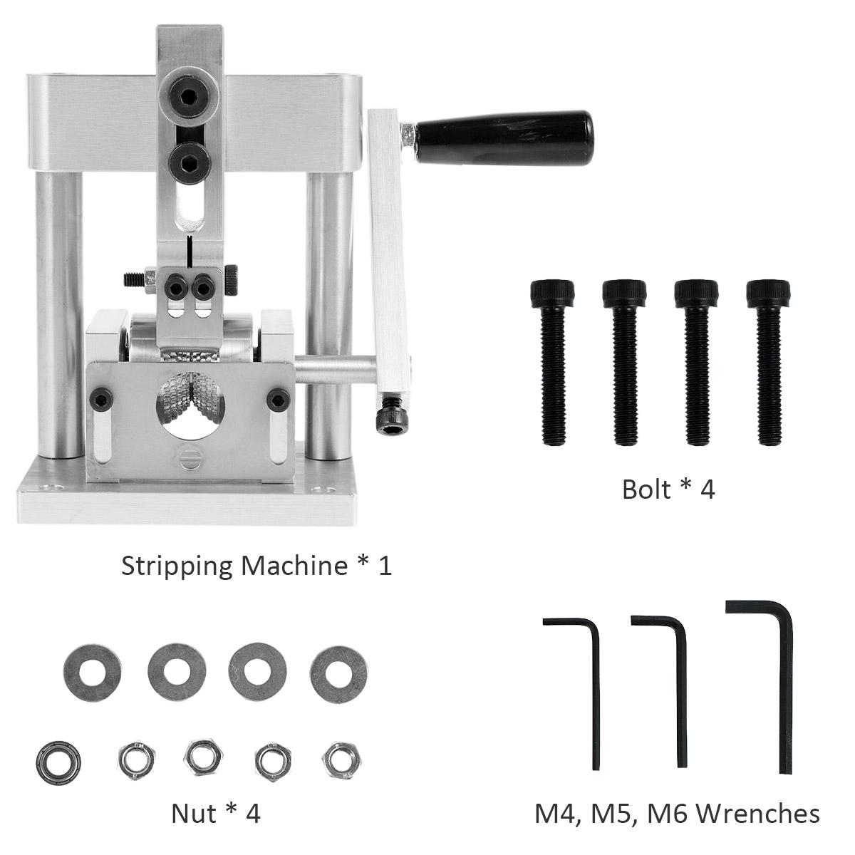 

Ручной роторный стриппер для проводов Портативный профессиональный инструмент для зачистки проводов Стриппер для кабелей с ключом для диаметра 0,07-0,47 дюйма Copp