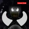 New Creative Waterproof Glasses Devil Horn Motorcycle Helmet Decal Night Warning Sign Reflective Sticker Exterior