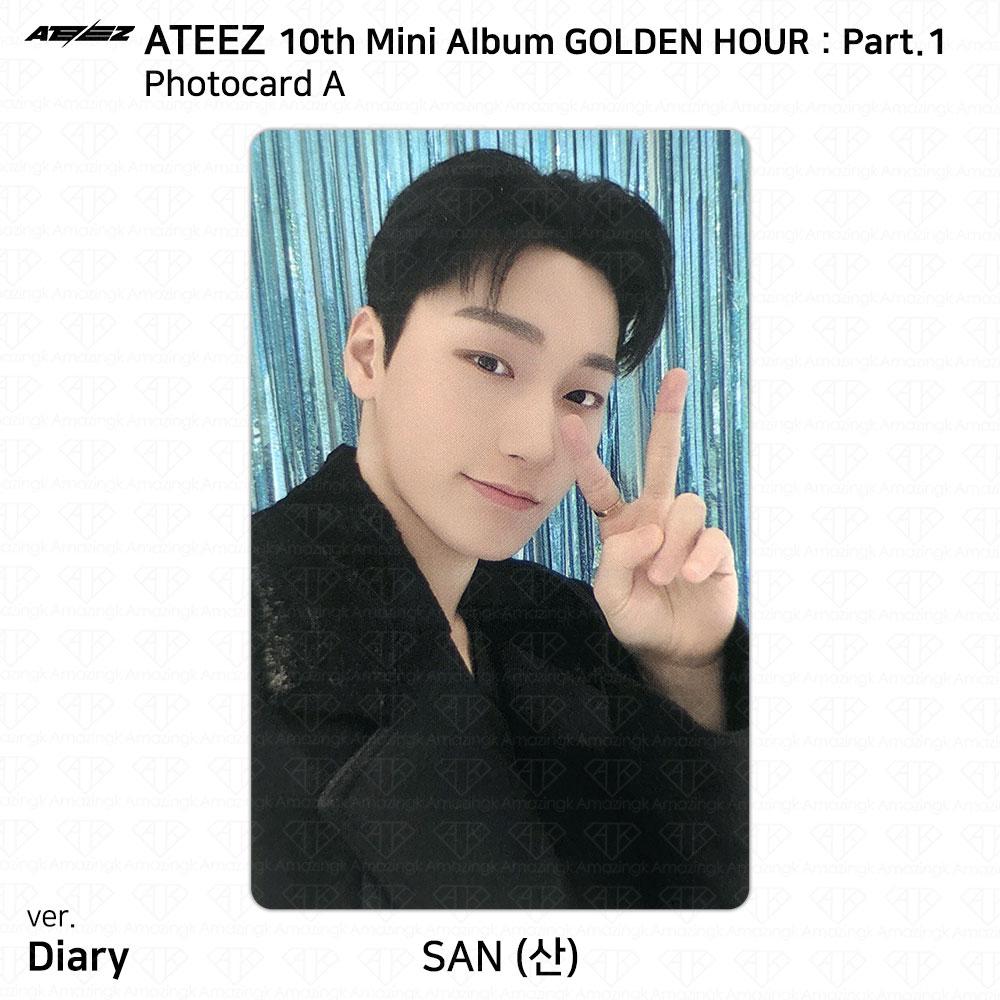 ATEEZ Al 10-lea Mini Album Ora de Aur Part.1 Photobook Ver Photocard Carte poștală KPOP