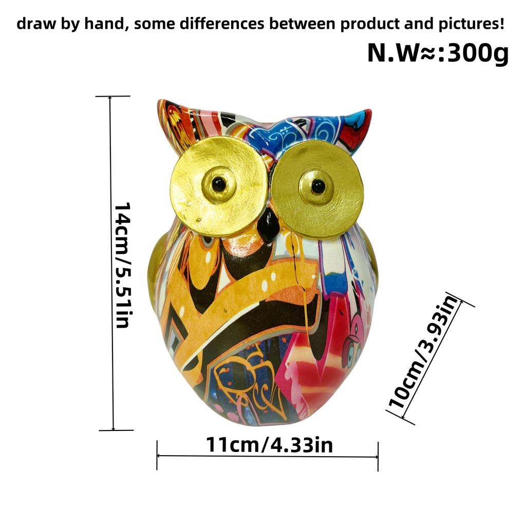 Nowy Produkt Kreatywne Ozdoby Pirackiej Sowy Nowoczesne Proste Dekoracje do Biura Gabinetu Rzemiosło z Żywicy