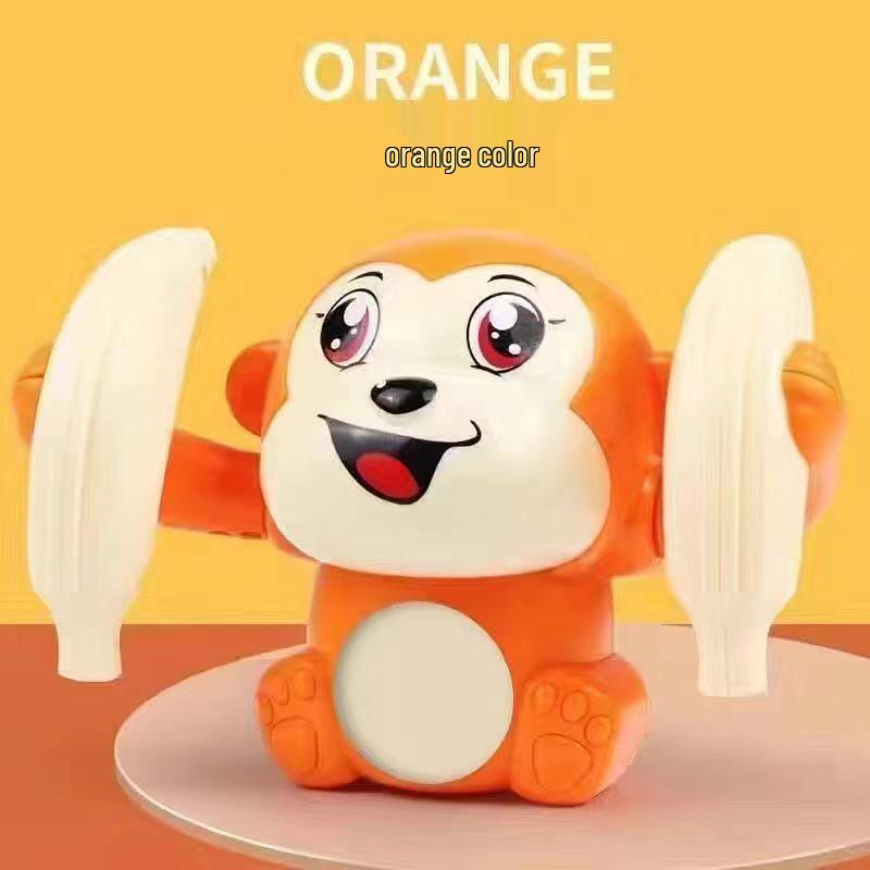 Rolling Voice-Controlled Monkey Doll: Crawling and Somersaulting Toy