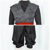 Mens Black Cosplay Costume Anime Kung Fu Suit Outfits Uniform Halloween Full Set