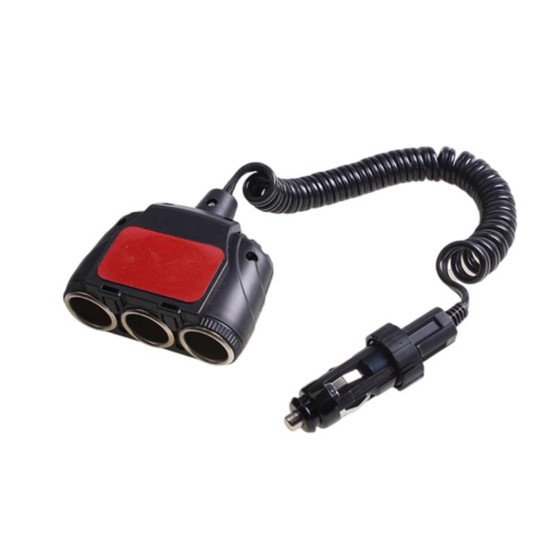 3 Socket Charging Adapter Splitter Car Charger Adapter with Secure Locking Extender Car Charger Adapter for Phone